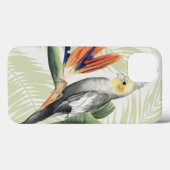 Palmbladeren met zwarte vogel Case-Mate iPhone case (Achterkant (horizontaal))