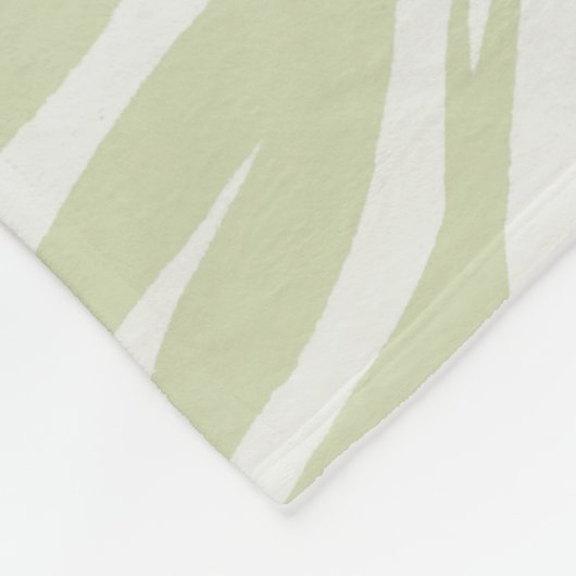 Palmbladeren met zwarte vogel fleece deken (Hoek)