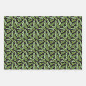 Palmbladeren | Monogram 2 Inpakpapier Vel (Voorkant)