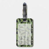 Palmbladeren | Monogram Bagagelabel (Achterkant verticaal)