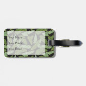 Palmbladeren | Monogram Bagagelabel (Achterkant horizontaal)