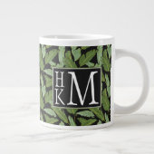 Palmbladeren | Monogram Grote Koffiekop (Rechts)