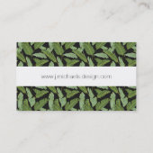 Palmbladeren | Monogram Visitekaartje (Achterkant)