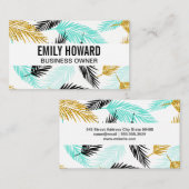 Palmbladeren | Natuurlijk Visitekaartje (Voorkant / Achterkant)