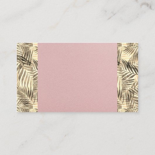 Palmbladeren | Natuurlijke Visitekaartje (Achterkant)