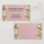 Palmbladeren | Natuurlijke Visitekaartje (Voorkant / Achterkant)