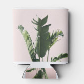 Palmbladeren op roze blikjeskoeler (Achterkant)