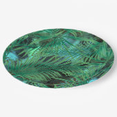 Palmbladeren . papieren bordje (Gekanteld)