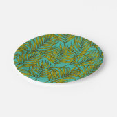 Palmbladeren Papieren Bordje (Gekanteld)