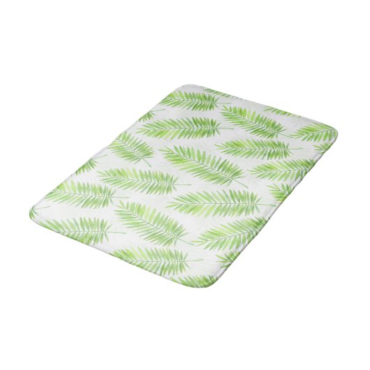 Palmbladeren patroon badmat (Gekanteld)