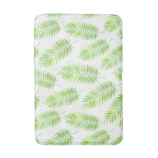 Palmbladeren patroon badmat (Voorkant Verticaal)
