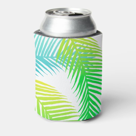 Palmbladeren patroon blikjeskoeler (Blikje Achterkant)