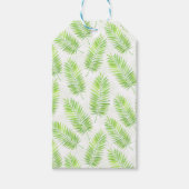Palmbladeren patroon cadeaulabel (Voorkant)