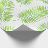 Palmbladeren patroon cadeaupapier (Hoek)
