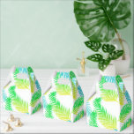 Palmbladeren Patroon Favor Dozen – Tropisch Groen Bedankdoosjes<br><div class="desc">Palmbladeren Patronen Favor Dozen - Tropische Groene Botanische Feestgunsten,  Eco Chic Trouw- of Cadeaupakketten</div>