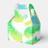 Palmbladeren Patroon Favor Dozen – Tropisch Groen Bedankdoosjes (Achterkant)