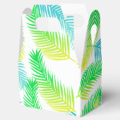 Palmbladeren Patroon Favor Dozen – Tropisch Groen Bedankdoosjes (Geopend)