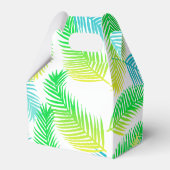 Palmbladeren Patroon Favor Dozen – Tropisch Groen Bedankdoosjes (Voorkant Zijde)