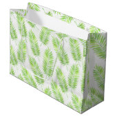 Palmbladeren patroon large cadeautasje (Voorkant Gekanteld)