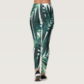 Palmbladeren Patroon Liefde #1 #tropical #wall #de Leggings (Achterkant)