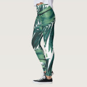 Palmbladeren Patroon Liefde #1 #tropical #wall #de Leggings (Links)