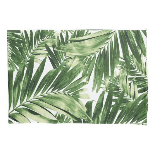Palmbladeren Patroon Liefde #2 #tropical #wall #de Kussensloop (Voorkant)