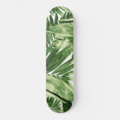 Palmbladeren Patroon Liefde #2 #tropical #wall #de Persoonlijk Skateboard (Voorkant)