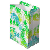Palmbladeren patroon medium cadeauzakje (Achterkant Gekanteld)