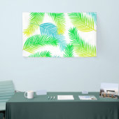 Palmbladeren patroon spandoek (Beurs)