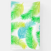 Palmbladeren patroon spandoek (Verticaal)