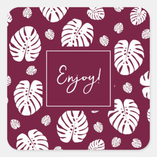 Palmbladeren Patroon Sticker