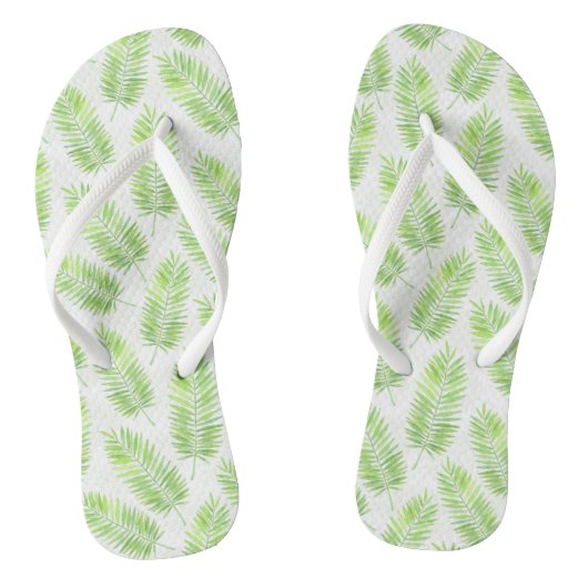 Palmbladeren patroon teenslippers (Voetbed)