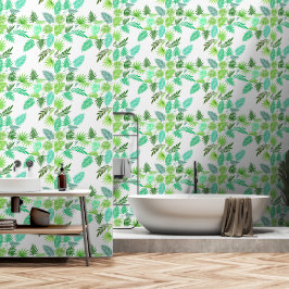 Palmbladeren Peel en Stick Tropisch modern groen Behang