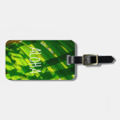 Palmbladeren Plaid, Kapaa, Kauai, Hawaï - Aloha Bagagelabel (Voorkant horizontaal)