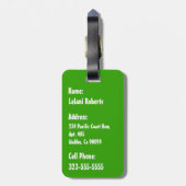 Palmbladeren Plaid, Kapaa, Kauai, Hawaï - Aloha Bagagelabel (Achterkant verticaal)