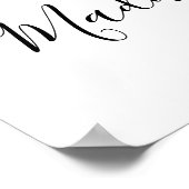 Palmbladeren Plumeria Tropisch Elegant Welkomstbor Poster (Hoek)