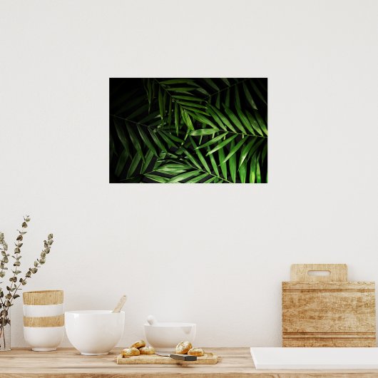 Palmbladeren Poster (Keuken)