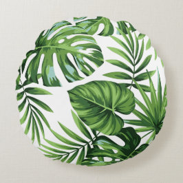 Palmbladeren Rond Kussen