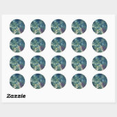 Palmbladeren Ronde Sticker (Vel)