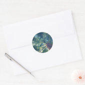 Palmbladeren Ronde Sticker (Envelop)