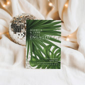 Palmbladeren Safari Luipaardprint Trouw  Kaart