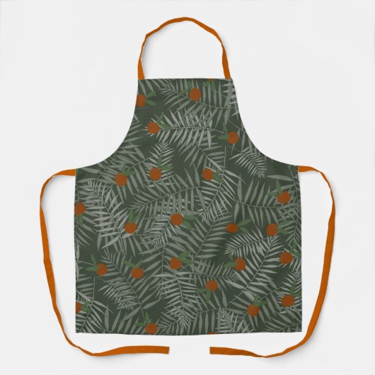 Palmbladeren & Sinaasappels Schort (Voorkant)