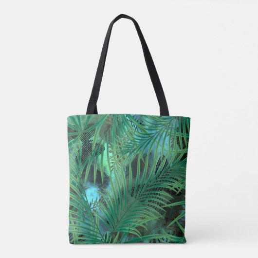 Palmbladeren Tote Bag (Achterkant)