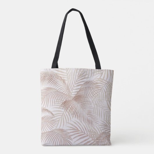 Palmbladeren Tote Bag (Achterkant)