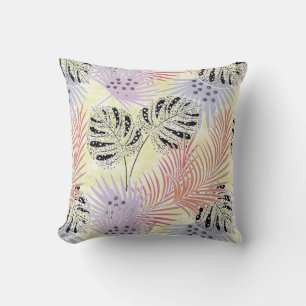 Palmbladeren, tropisch, botanisch, bladeren, jungl kussen