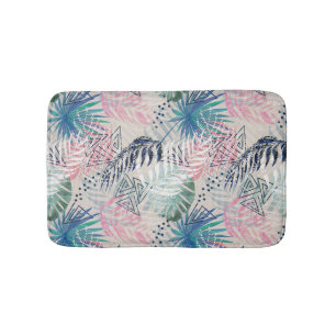 Palmbladeren, tropisch, botanisch, bladeren, oerwo badmat