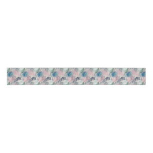 Palmbladeren, tropisch, botanisch, bladeren, oerwo grosgrain lint