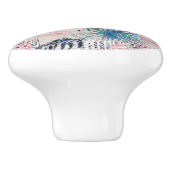 Palmbladeren, tropisch, botanisch, bladeren, oerwo keramische knop (Zijkant)