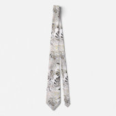 Palmbladeren, tropisch, botanisch, bladeren, oerwo stropdas (Voorkant)