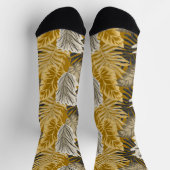 Palmbladeren, tropisch, botanisch, jungle, bos, sokken (Top)